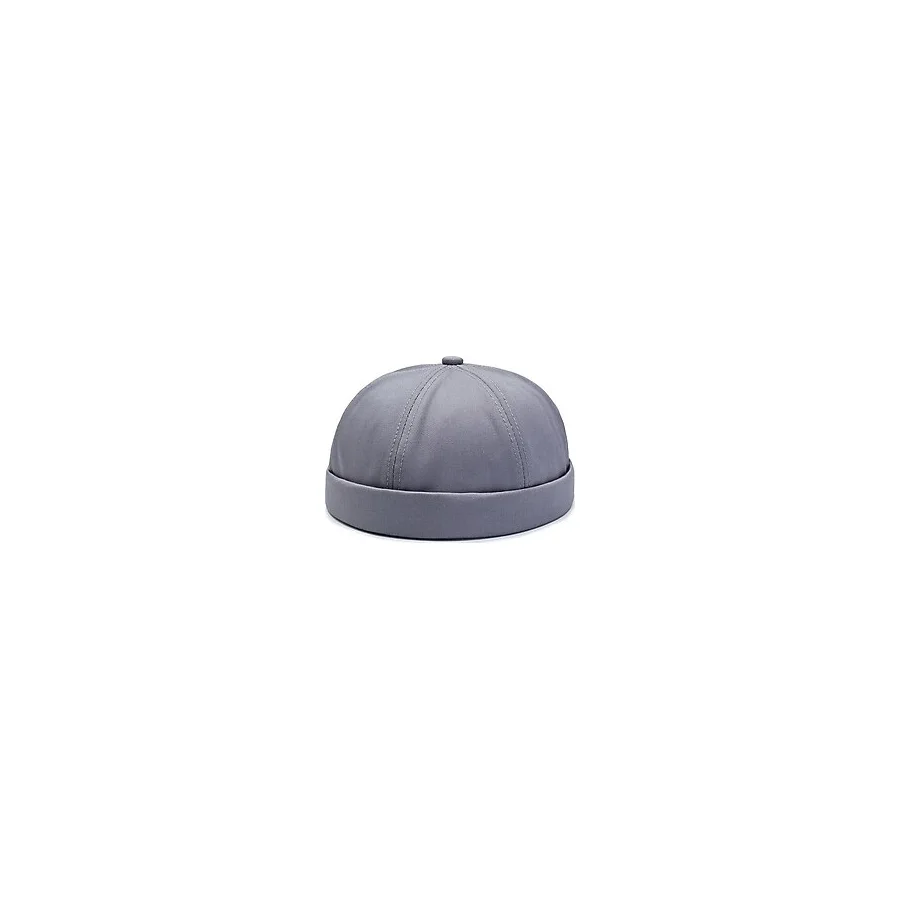 Eleven Markets Retro Docker Cap Takke Leon Bere Unisex Şapka - Standart - Gri