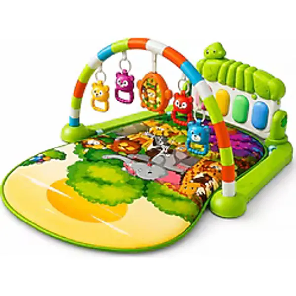Elfobaby Tekmele Oyna Piyanolu Oyun Halısı - Test Raporlu - Çok Renkli - 60 x 75 x 45 cm