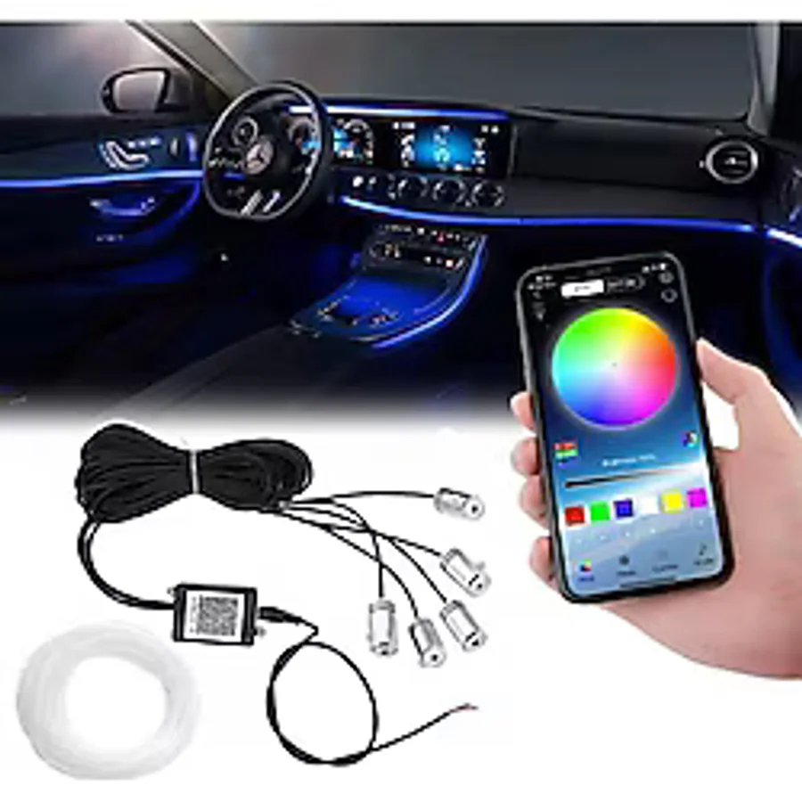 Elioure Araç Içi Ambiyans Aydınlatma - Araç Içi Neon Led - Araç Içi Ambiyans Aydınlatma Led - App Ko