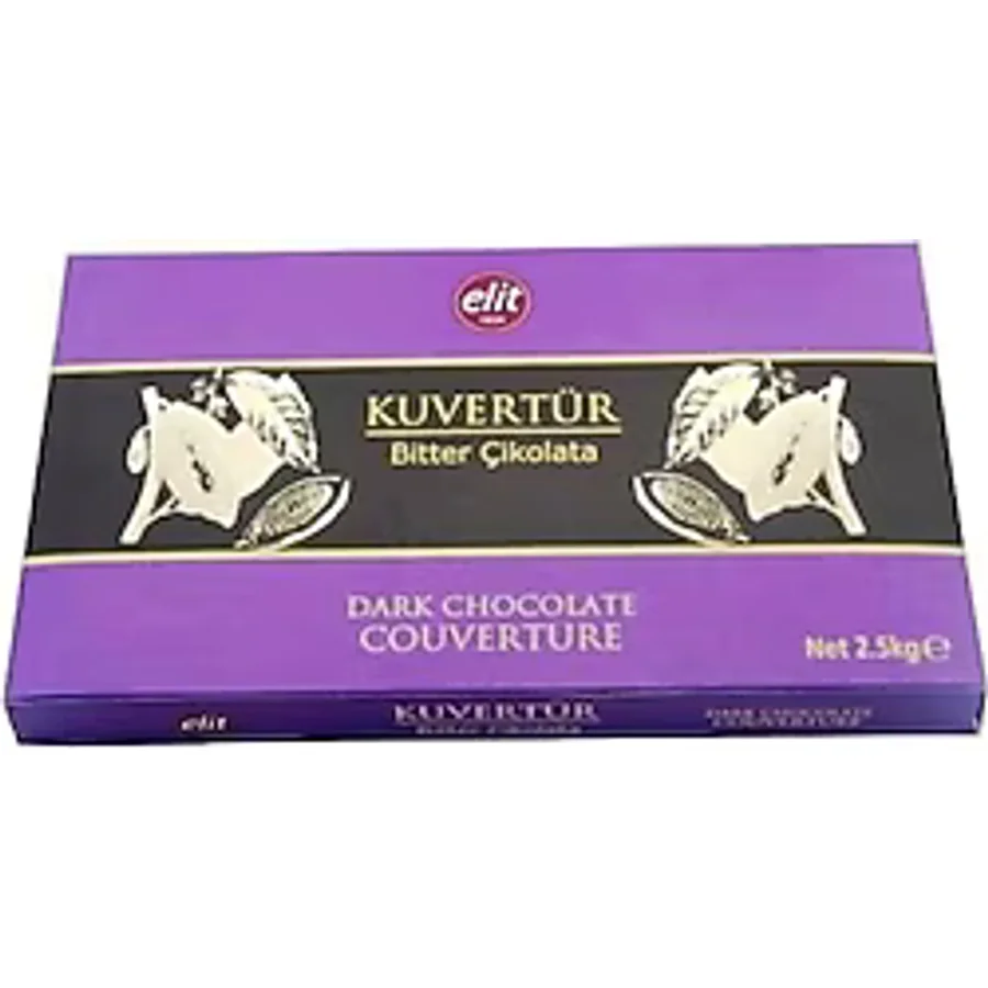 Elit Mor Seri Blok Kuvertür Çikolata 2.5 kg