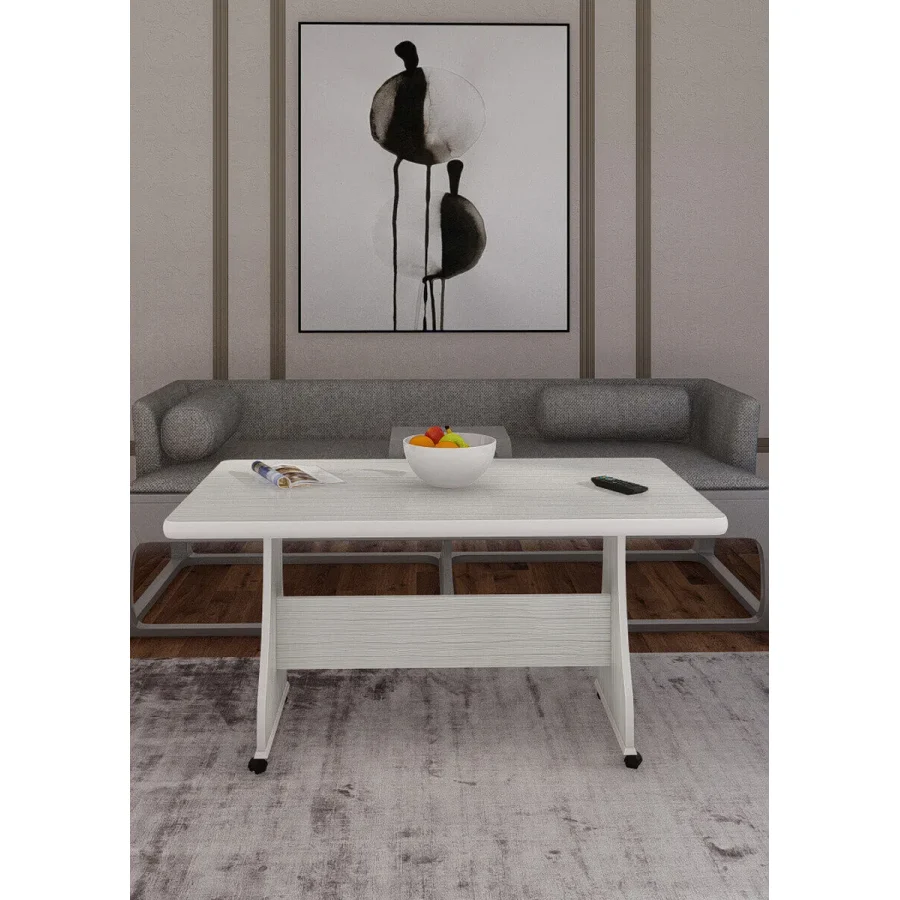 Eliusta Tekerlekli Masa %100 Mdf Sehpa Ofis sehpası Orta Sehpa Salon Masa Yemek Masası