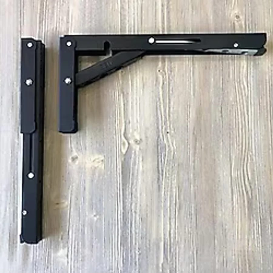 Elivora Katlanır Tekne Karavan Masa Ayağı 30CM 1 Takım Siyah - Option-1