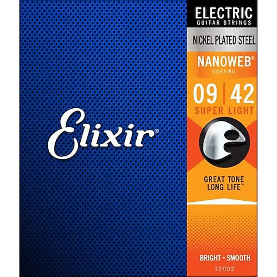 Elixir 12002 Nanoweb Super Light 9-42 Elektro Gitar Teli