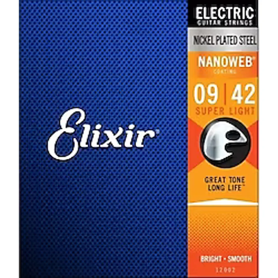 Elixir 12002 Nanoweb Super Light 9-42 Elektro Gitar Teli