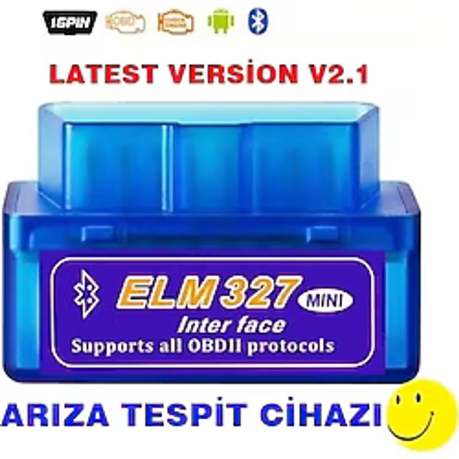 ELM327 Bluetooth Araba Türkçe Araç Arıza Tespit Cihazı Vers. 2.1