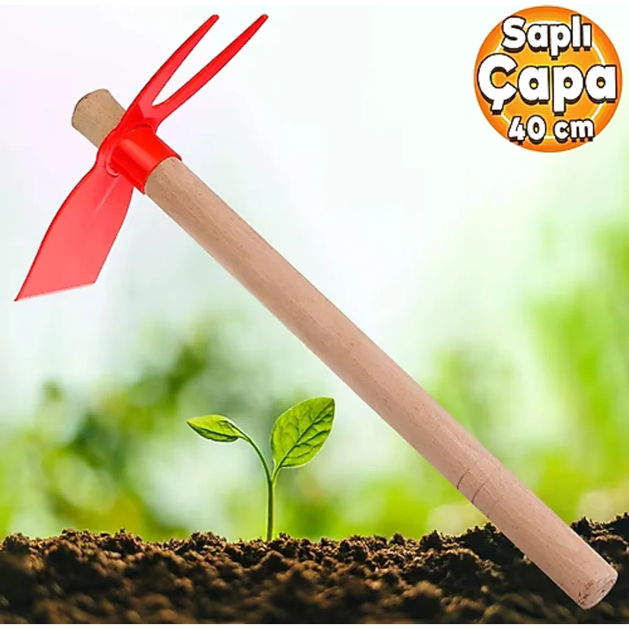Eltos Ec002 Saplı Çatal Çapa Bahçe El Çapası 40 cm