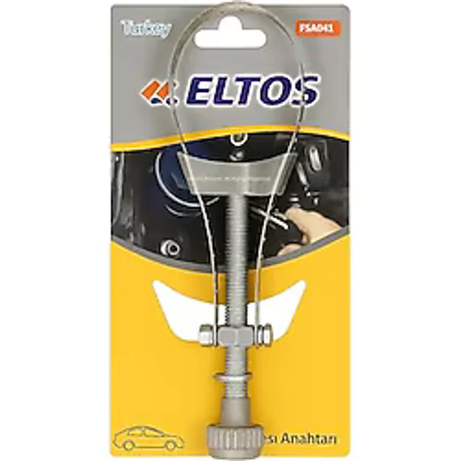 Eltos Filtre Sökme Anahtarı, Ayarlanabilir, Çelik Çemberli, Korozyon Dirençli, Yağ Filtresi Anahtarı, Tam Kavrama, Dişli Sistemli, Boru ve Filtre Söküm Uyumlu, Yüksek Kalite Döküm, Ergonomik Tasarım
