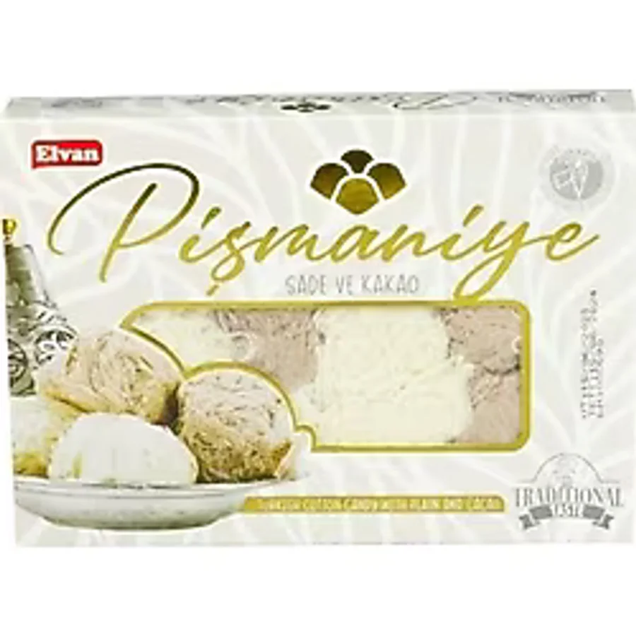 Elvan Pişmaniye Sade ve Kakao 240 Gr. (1 Paket)