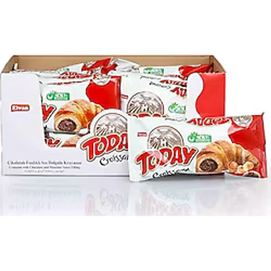 Elvan Today Kruvasan Çikolatalı 40 Gr. 20 Adet (1 Kutu)