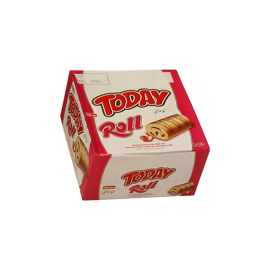 Elvan Today Swiss Roll Çilek Kremalı Kek 24x35 gr