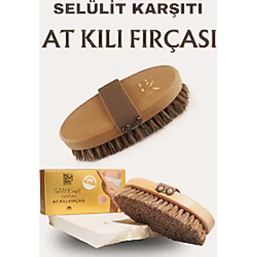 Em Amanos Beauty Seülit Karşıtı Doğal At Kılı Fırçası