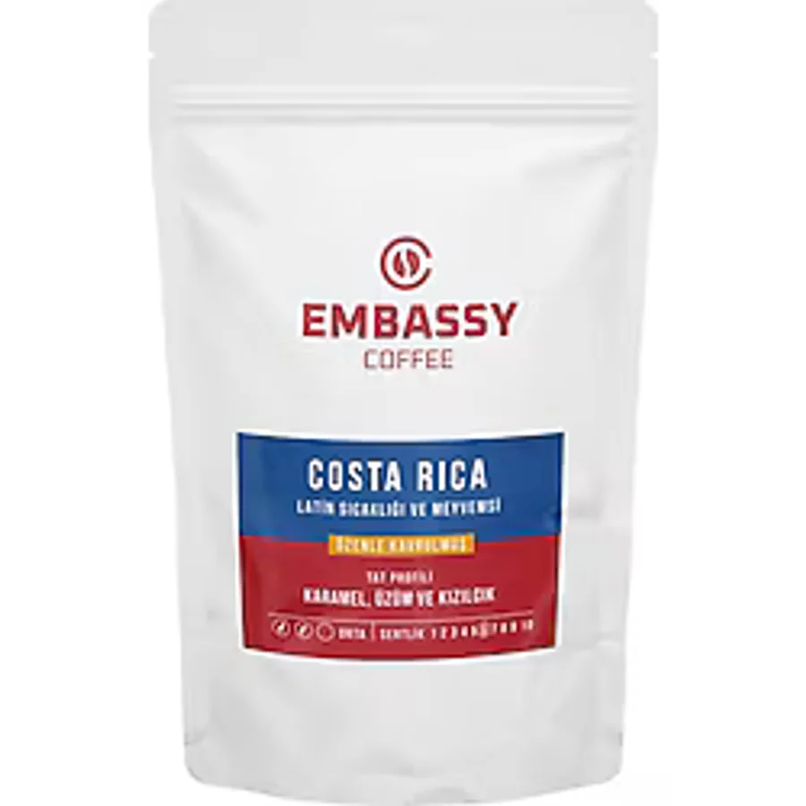 Embassy Coffee Costa Rica Filtre Öğütülmüş Kahve 250 gr. - V60