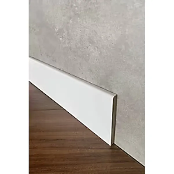 Emek Yapı Laminant Parke Düz Model Süpürgelik 8cm Lake Beyaz F501