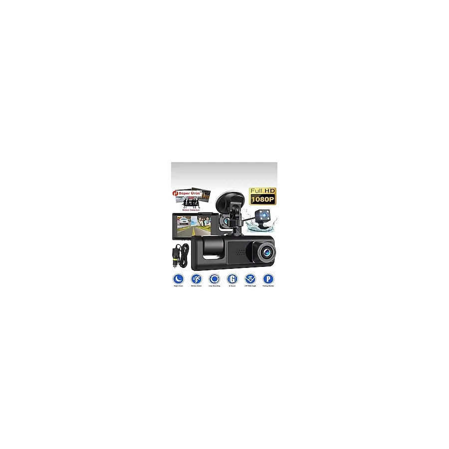 EMİN ENSAR HOME Araç içi full HD kamera video ve fotoğraf kaydedici 1080P full hd araç kamerası