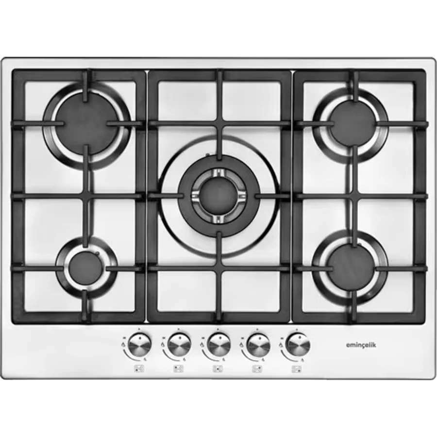 Eminçelik AH 2250 D BW X70 Wok Gözlü Inox Ankastre Ocak