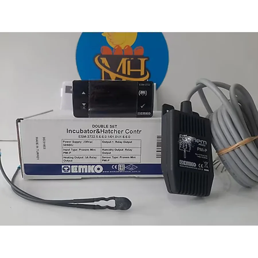 Emko ESM-3722 230VAC Dijital Kuluçka Kontrol Cihazı Emko (Röle Çıkışlı) - ESM-3722 230VAC Dijital Kuluçka Kontrol Cihazı EMKO (SSR Çıkışlı)
