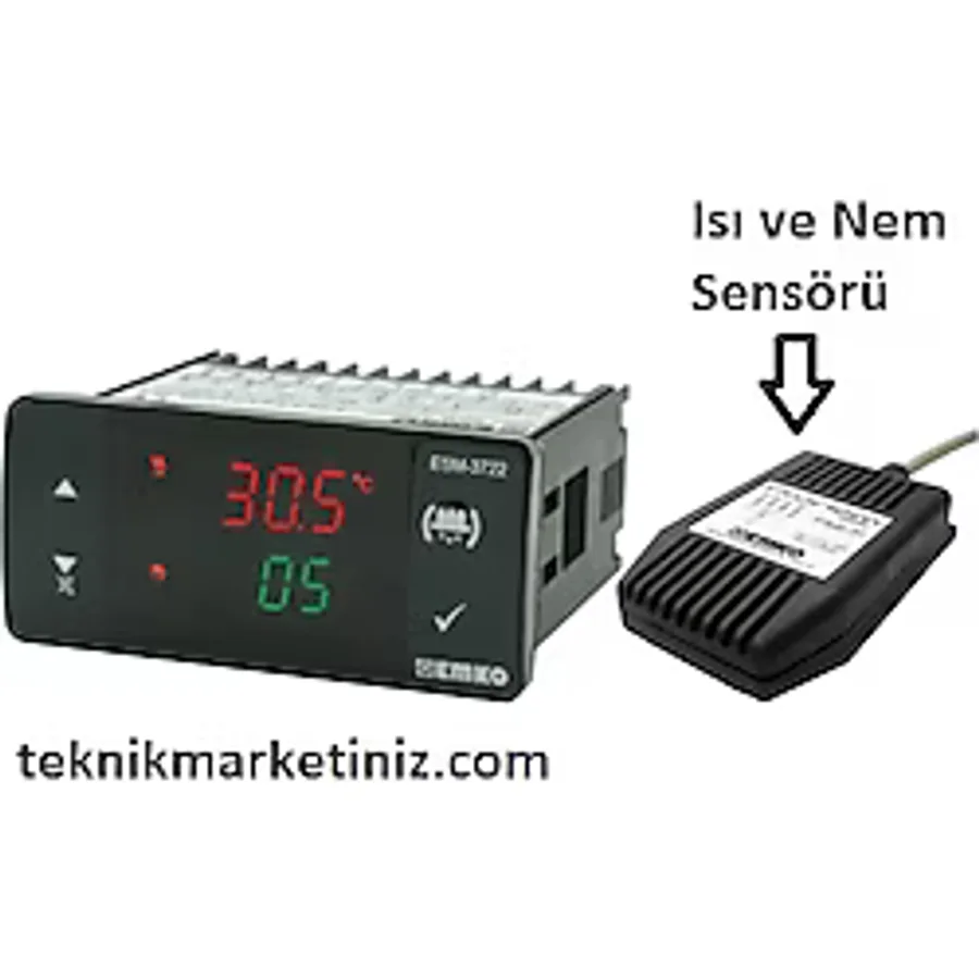 EMKO ESM-3722 Kuluçka Kontrol Cihazı, Sensör Dahil, SSR Çıkışlı
