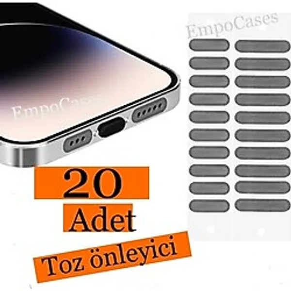 Empo Cases 20 Adet Toz Önleyici Sticker Cep Telefonu ve Tablet Hoparlörü İçin Koruyucu Filtre