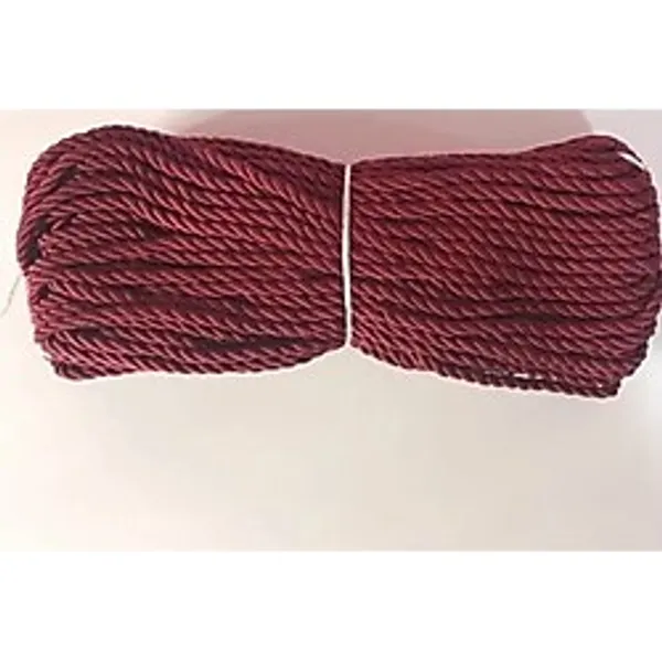 Empressco 50 Mt Bordo Kordon Ip 8mm Renkli Halat Ip Supla Ve Kapı Süsü Ipi Hobi Süsleme - Yapa - Yapay Çiçek