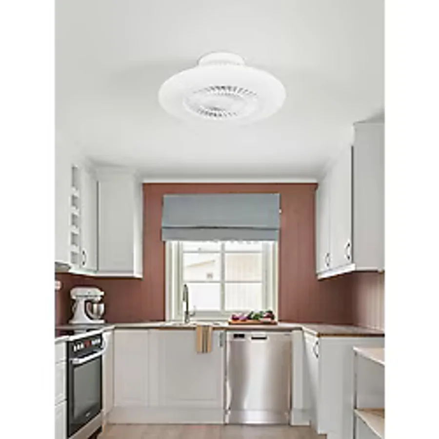 Empressco Dlc Nord LED Beyaz Kumandalı 60 cm Tavan Vantilatörü - Ahşap - Bej - Siyah