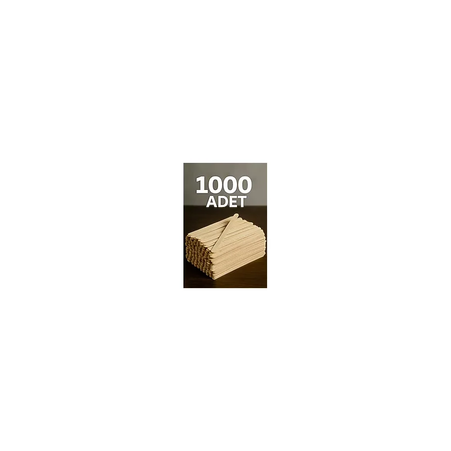 Emr Glora Tahta Çay ve Kahve Karıştırıcı 1000 Adet - Tahta Çay Kaşığı Karıştırma Çubuğu