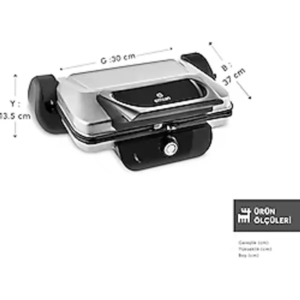 Emsan Future Combo Waffle Plakalı 1800 W Tost Makinesi