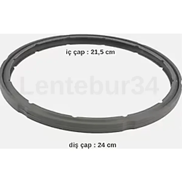 Emsan Montana Düdüklü Tencere Lastik Kapak Conta Lastiği 21,5 cm İç Çap 24 cm Dış Çap