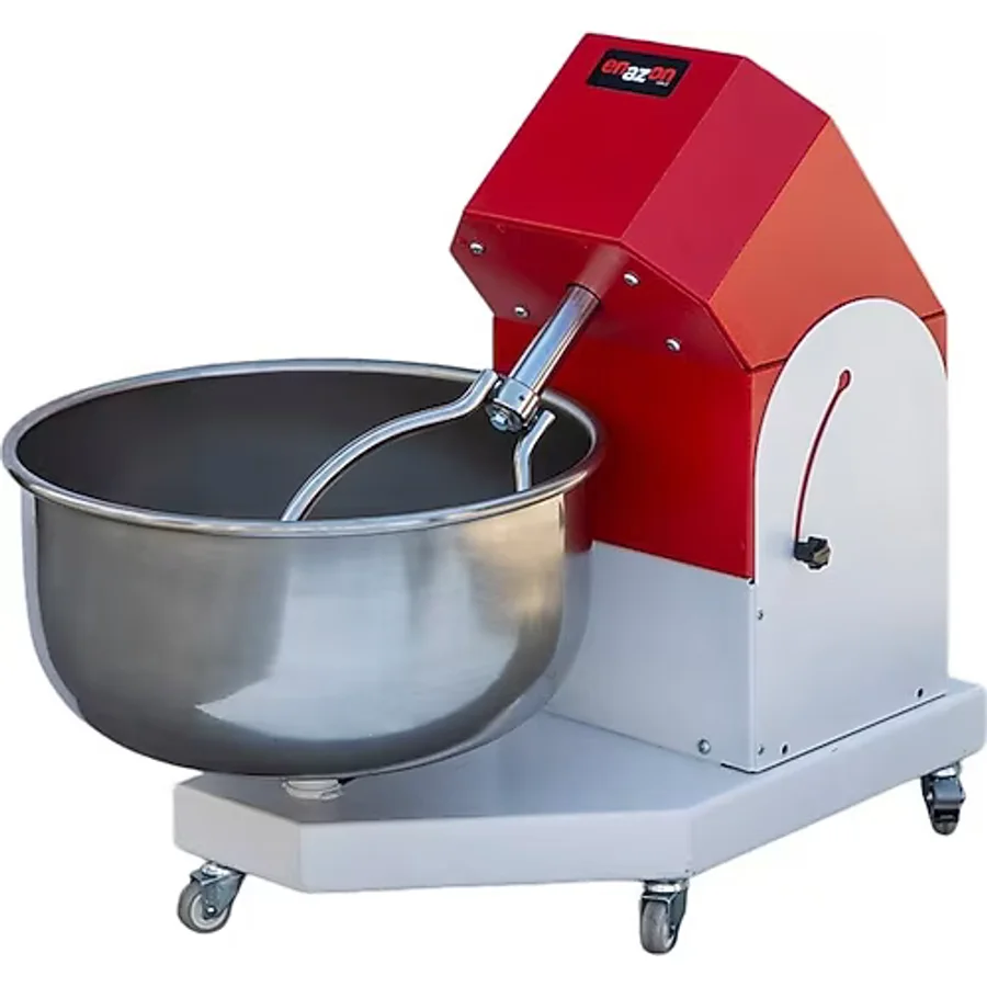 Enazon 25 kg Hamur Yoğurma Makinesi Paslanmaz Devrilir Çıkar Kazan 0,37 Kw Premium Model