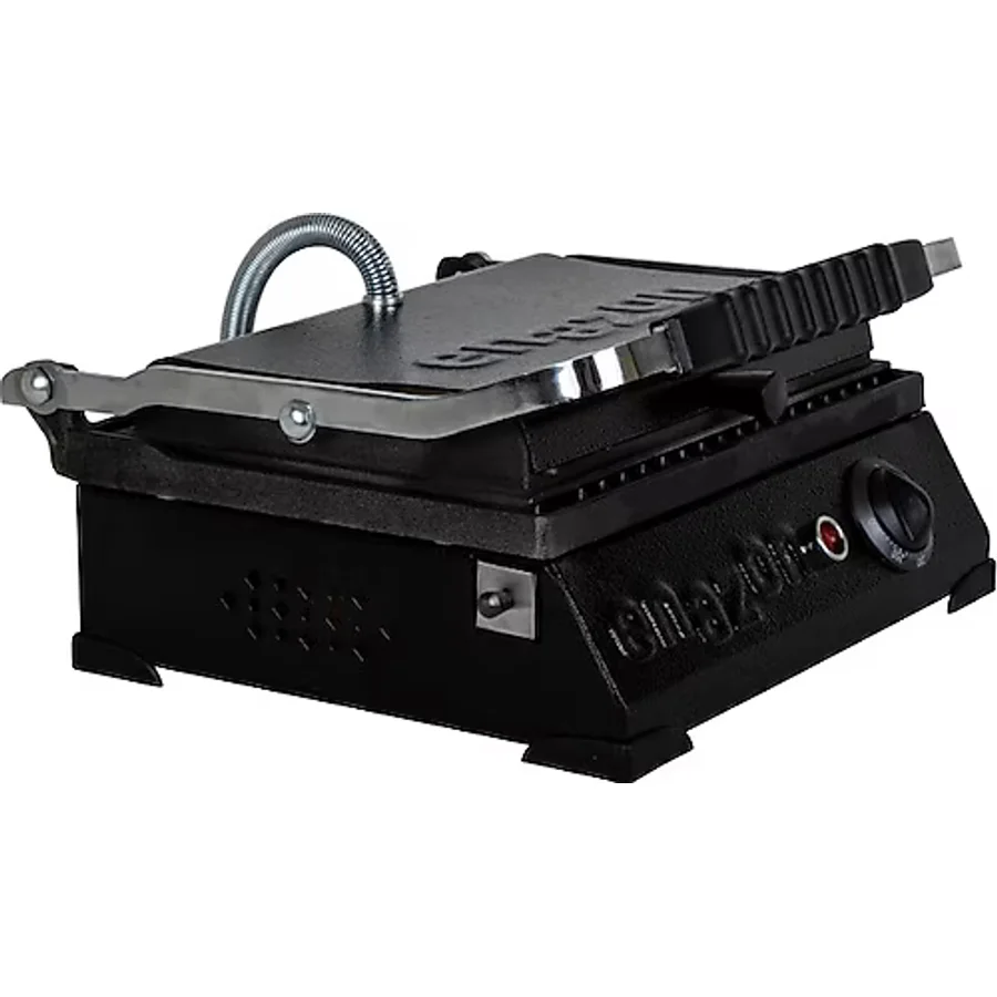 Enazon 8 Dilim Elektrikli Saf Demir Döküm Tost Makinesi (Döküm 30X23) - Siyah - Sarı