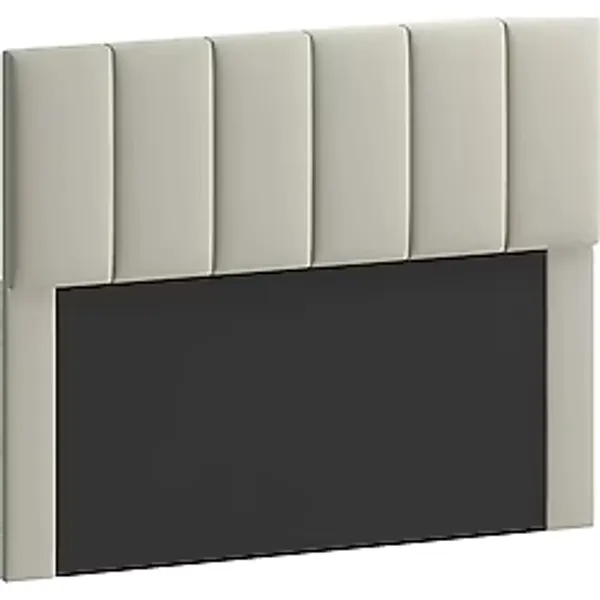 Enc Home Tek Kişilik MDF Keten Kumaş Baza Başlığı 90x100 cm - Modern ve Minimalist Tarzda Yatak Odası Dekoru - Krem - 90 x 100 cm