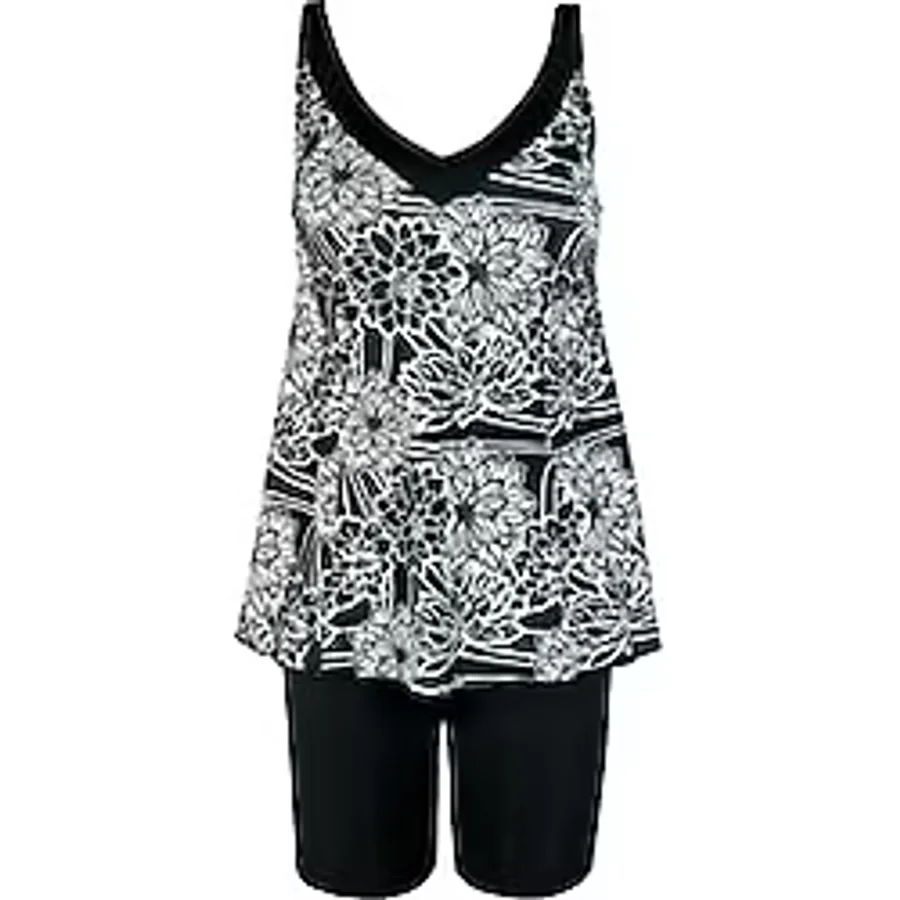 Endeep Kadın Çiçek Desenli Tankini Takımı