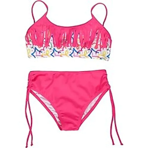 Endeep Kız Çocuk Püskül Detaylı Pembe Bikini Takımı