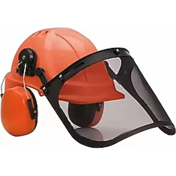 Energy M-5009 Yüz Koruyucu Siperlik Kulaklıklı Baret Set