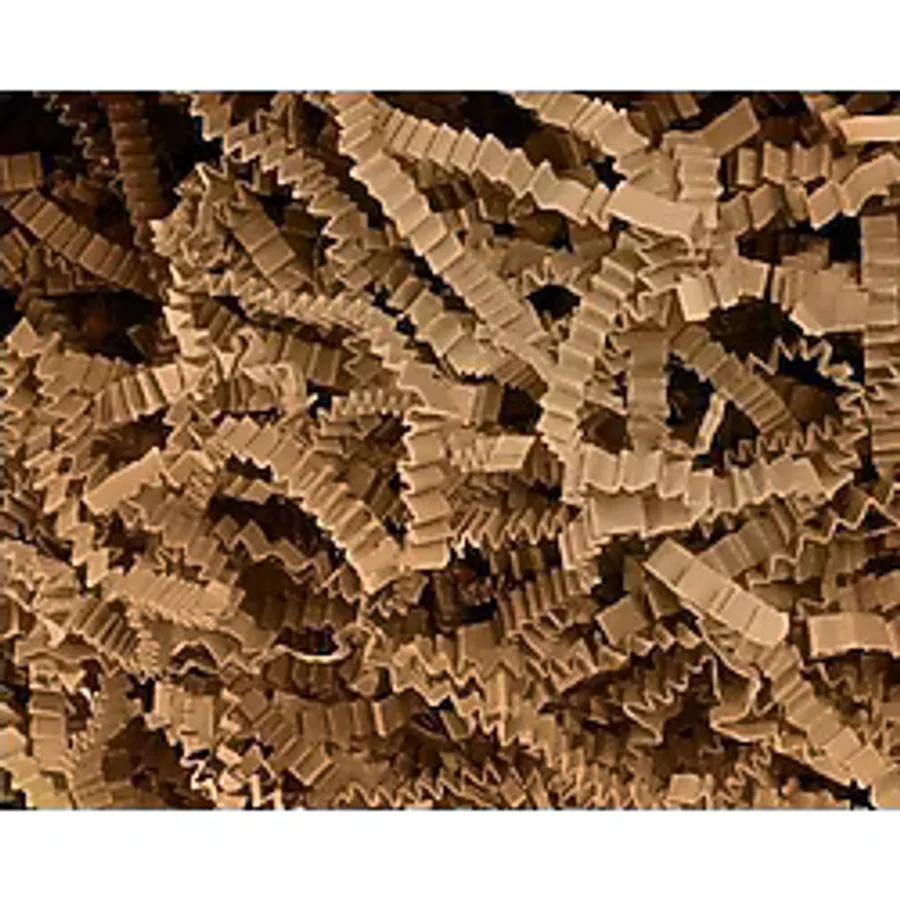 Enerji Ambalaj Kırpık Kırpıntı Z Zigzag Pelur Kırpıntı Kağıt 100 gr KRAFT Renk Süs Dolgu Malzemesi Paper - Acı Kahverengi