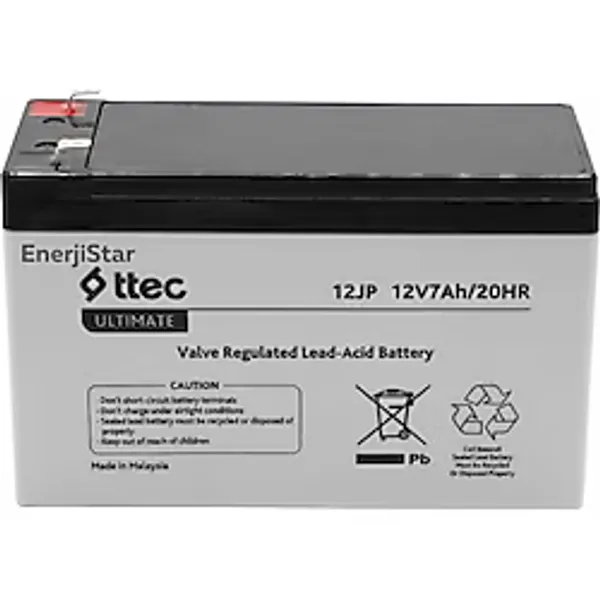 Enerjistar Ttec Ultimate 12V 7AH Ups Aküsü Kesintisiz Güç Kaynağı Alarm ve Oyuncak Araba Uyumlu
