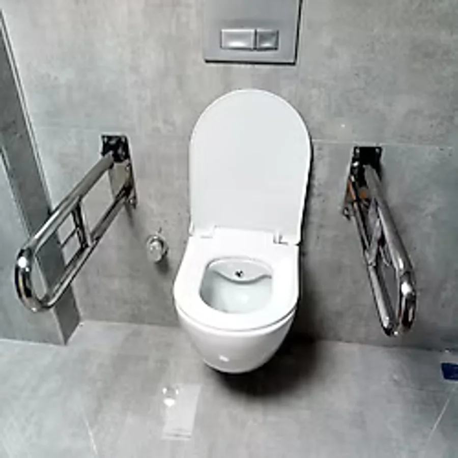 Engelli Tutunma Barı Tuvalet Kağıtlıklı Banyo WC Paslanmaz Mat Sa