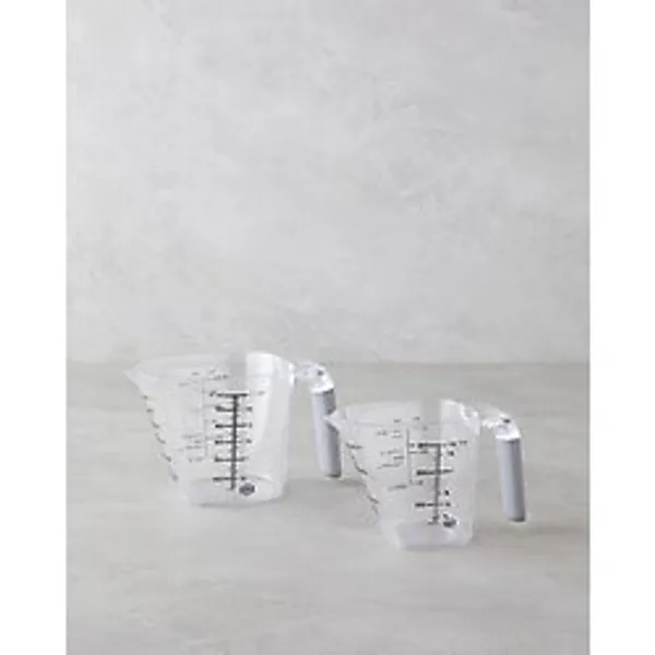 English Home Daniel Plastik 2'li Ölçü Kabı Mutfak Gereci 300 - 600 ml Şeffaf - 0 - 249 ml