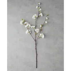 English Home Sakura Tek Dal Yapay Çiçek Beyaz