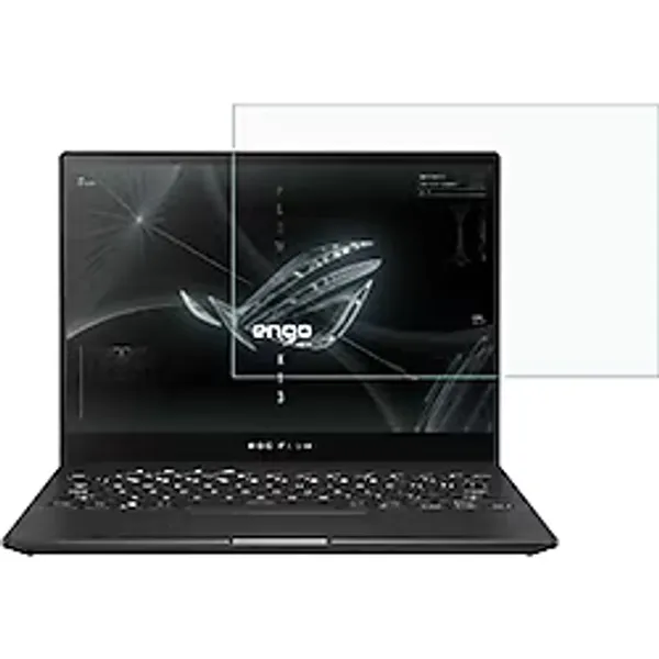 Engo Asus Rog Flow 13.4 İnç İle Uyumlu Ekran Koruyucu Notebook, 9H Temperli Kırılmaz Esnek Nano Cam, Çizilmeye Ve Darbeye Dayanıklı Laptop Koruma, HD Şeffaf