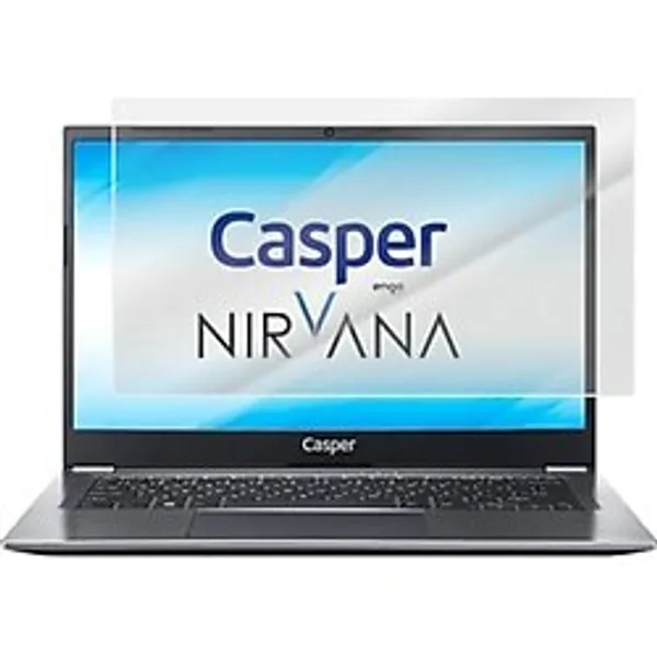 Engo Casper Nirvana S500 15.6 Inç Ile Uyumlu Mat Ekran Koruyucu Notebook, Yansıma ve Parlama Önleyici Parmak Izi Bırakmayan Laptop Koruma, 9h Temperli Kırılmaz Esnek Nano Cam 16:9