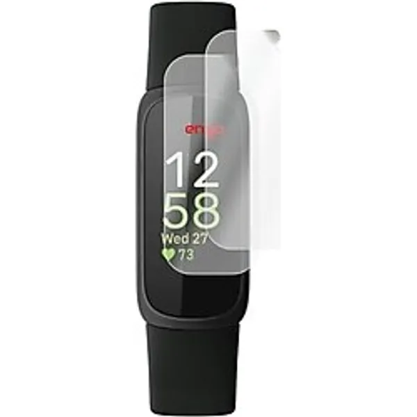 Engo Fitbit Inspire 3 İle Uyumlu Ekran Koruyucu, Tam Kaplayan Akıllı Saat Koruması, Çizilmeye Dayanıklı TPU Koruma 2 Adet, HD Şeffaf