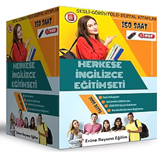 Enine Boyuna Eğitim Ingilizce Görüntülü Eğitim Seti