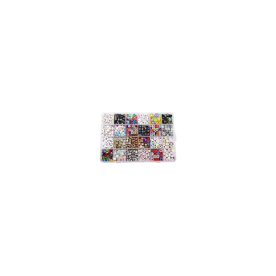 Entatial Takı Yapma Malzemeleri, Bilezik Seti Plastik Takı Boncukları, Bilezik Boncuk Kolye Anahtarlık Küpe Bilezik için Takı Yapımı Kiti