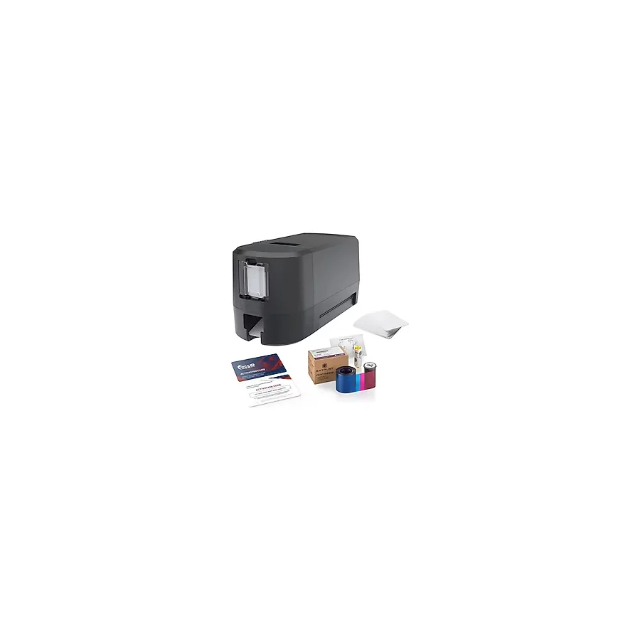 Entrust Datacard Dse Çift Yüz Baskılı Pvc Termal Kart Yazıcı Tam Panel Ribon 2 Adet + Yazılım + 100 Adet Pvc Kart
