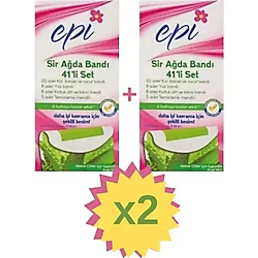 Epi Aloe Vera 41'li Set 2 Paket Ağda Bandı
