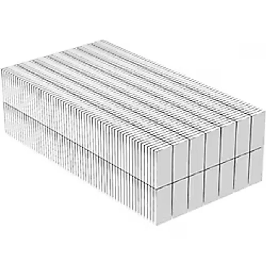 Epilons 5 Adet 15X10X1.5 mm Köşeli Neodyum Mıknatıs N35 Magnet Dayanıklı Nikel Kaplama