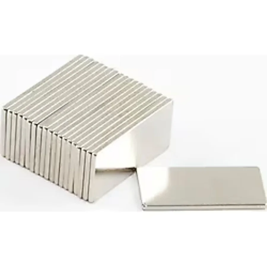 Epilons 5 Adet 15X10X1.5 mm Köşeli Neodyum Mıknatıs N35 Magnet Dayanıklı Nikel Kaplama