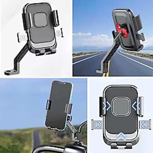 Epilons Motor,motosiklet,bisiklet ,scooter İçin 360 Derece Dönebilen Dikiz Aynası Versiyonu Telefon Tutucu Aparat