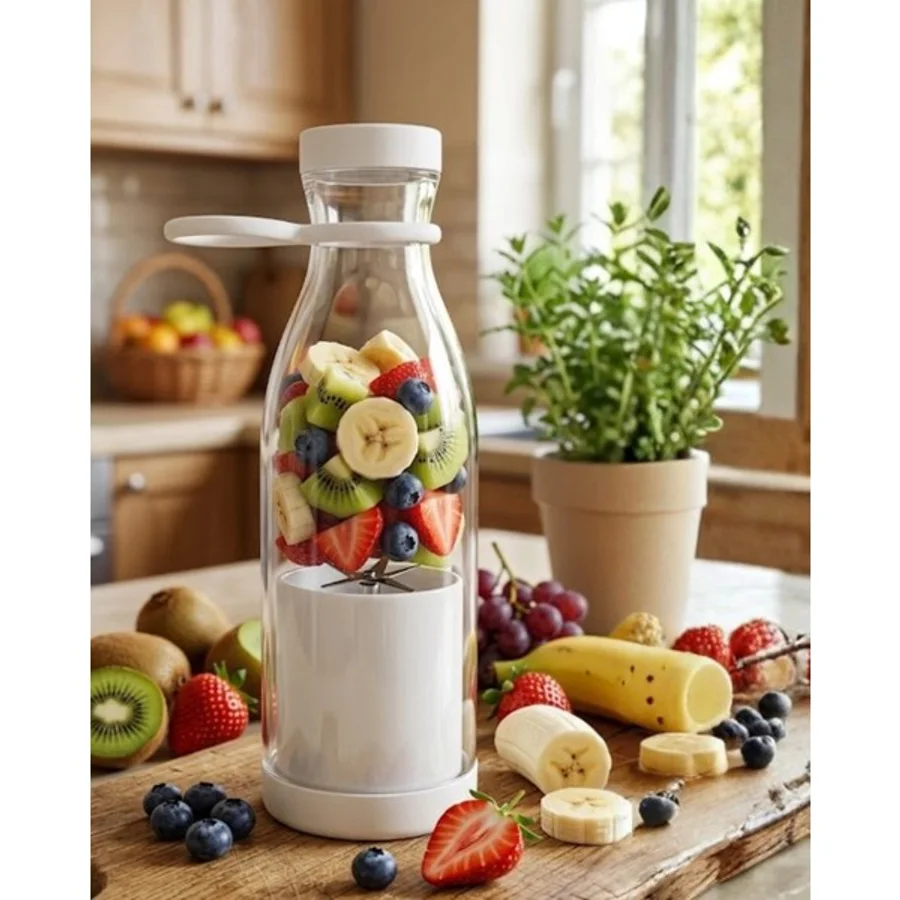 Epilons USB Şarjlı Mini Blender 380 ml Taşınabilir Smoothie Yapıcı Pratik Kullanım
