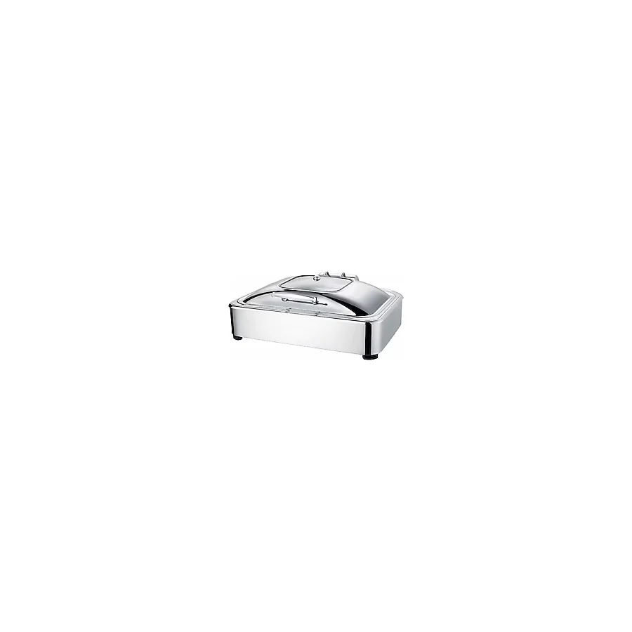 Epinox Chafıng Dısh Dörtgen Hidrolik Kapak 9 L 1/1 Gömme (Cdh-9g)